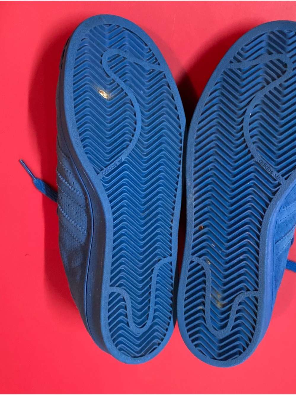 adidas Blue Shell-Toe Sneakers - Picture 3 of 7